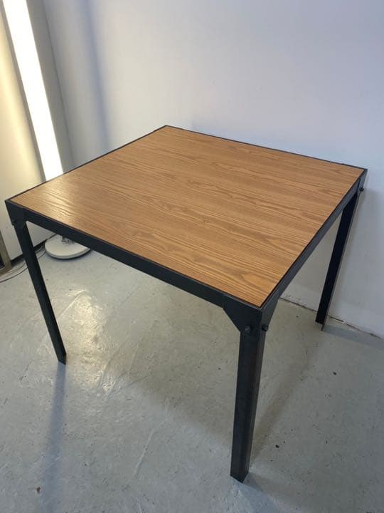 ダイニングテーブル インダストリアル 2人〜4人用 アイアン 木製 作業台