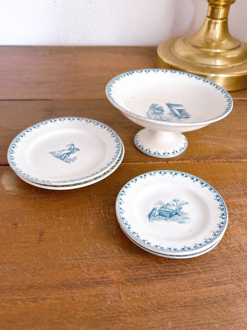 フランスアンティーク　④SaintAmand ラディネット　コンポティエset