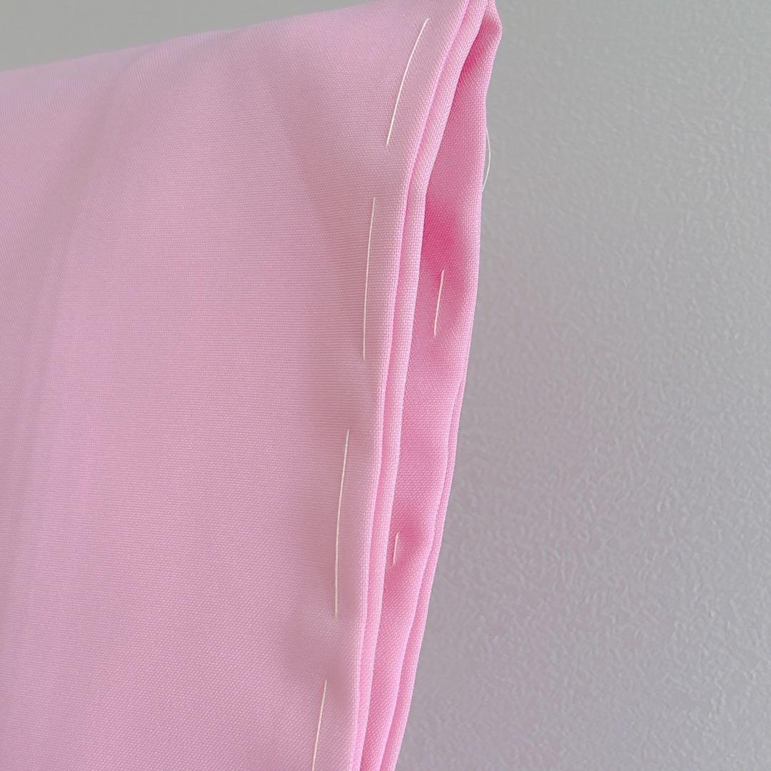 【新品未使用】七五三　３歳　女の子　被布フルセット　ピンク赤　無地