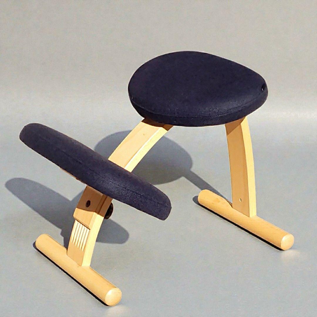 リボ バランスイージー バランスチェア ネイビー ブナ 姿勢矯正 北欧