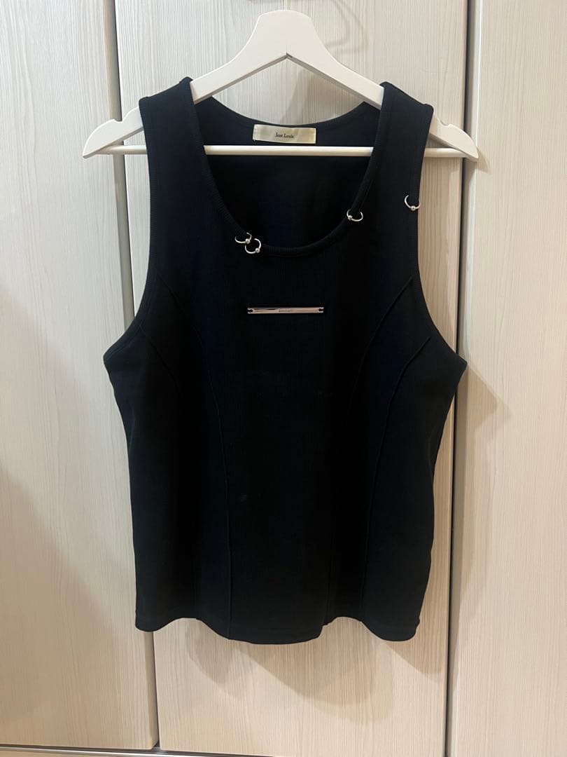 Jentlouis Neck Piercing Tank Top ブラック L