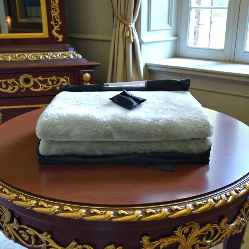 極上・超高密度　Executiveムートンシーツ6500　（ライトグレー）