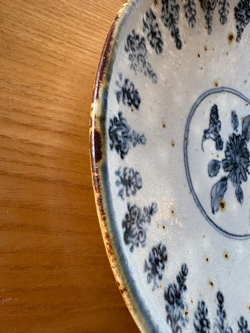 【最終価格】　丹波焼　市野吉記　コウホ窯　22㎝皿