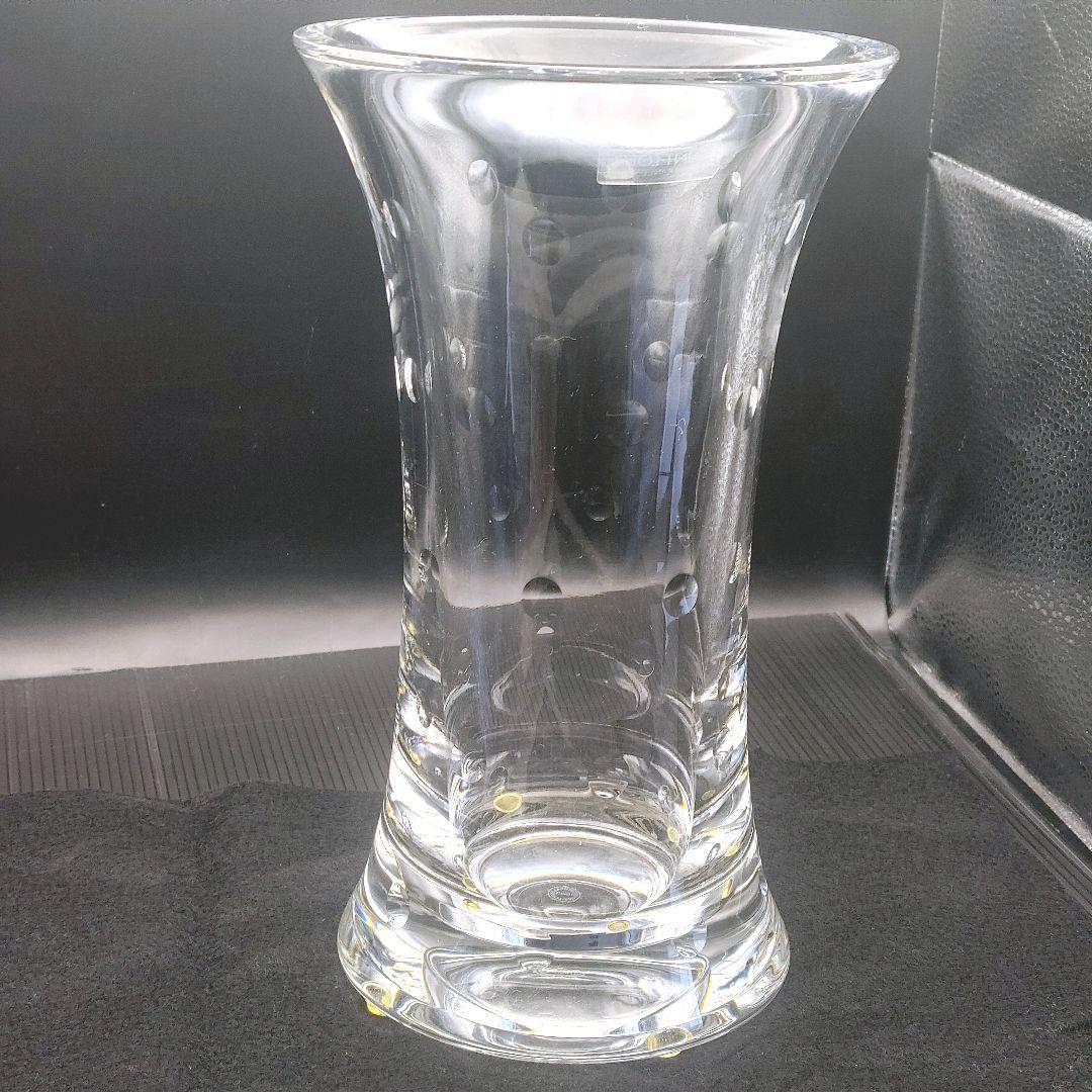 「サンルイ クリスタル 花瓶 バブル H25cm 正規品」