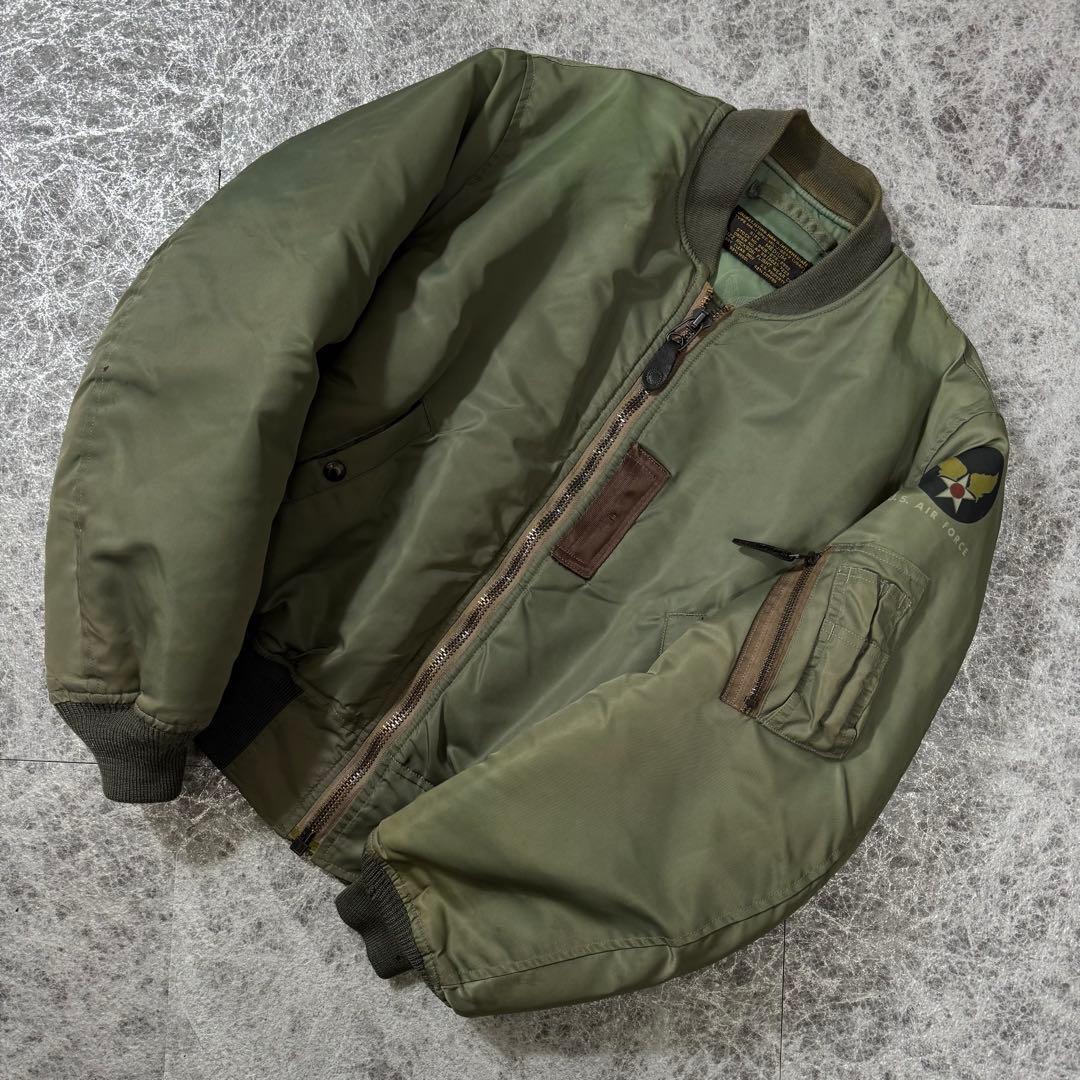 王道 バズリクソンズ MA-1 フライトジャケット M品番 グリーン M