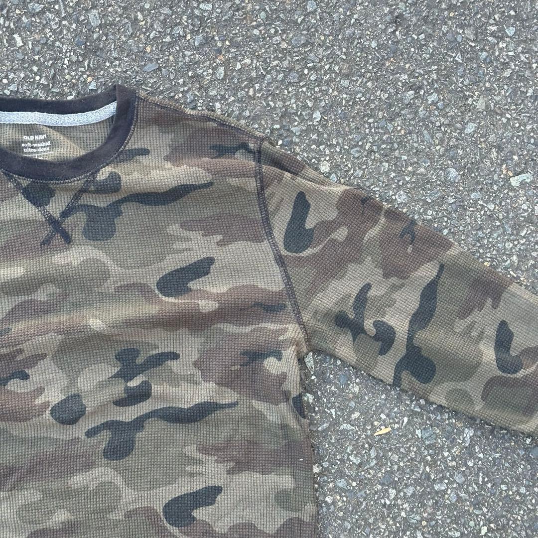 old navy カモ柄 サーマル 短丈 迷彩 archive