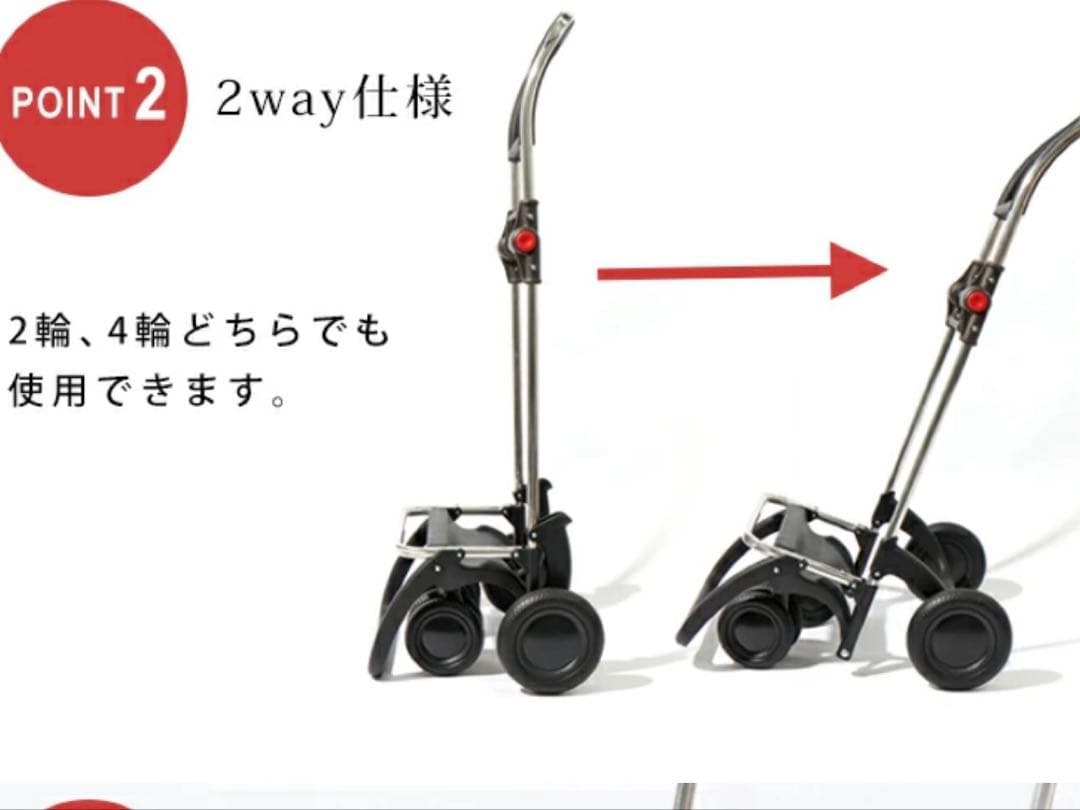 【美品】ロルサー ショッピングカート 4輪フレーム＋36Lバッグセット