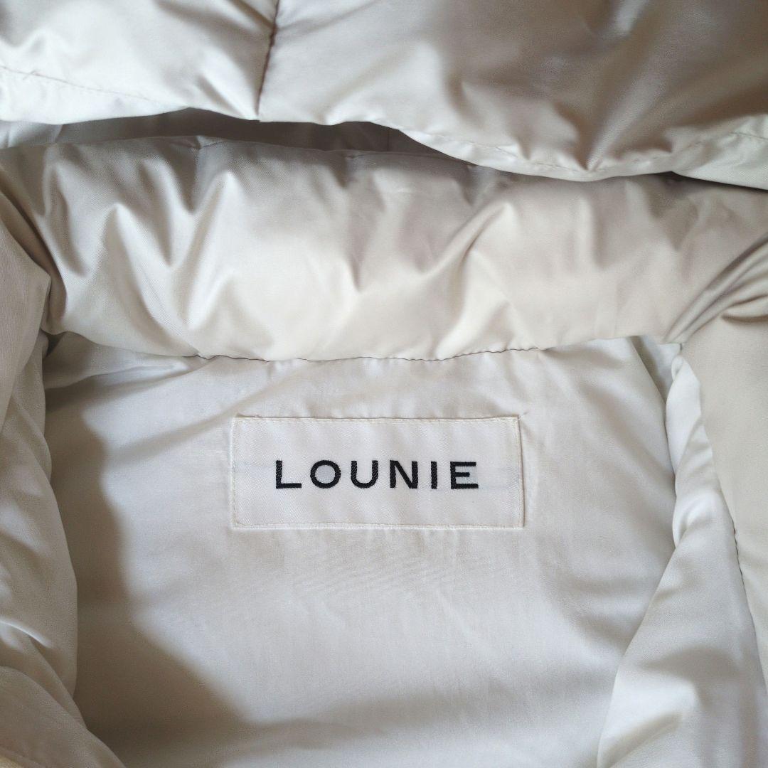 美品　ルーニィ♥ロングダウンベスト　ダウンパーカ　38 　アイボリー　エクリュ