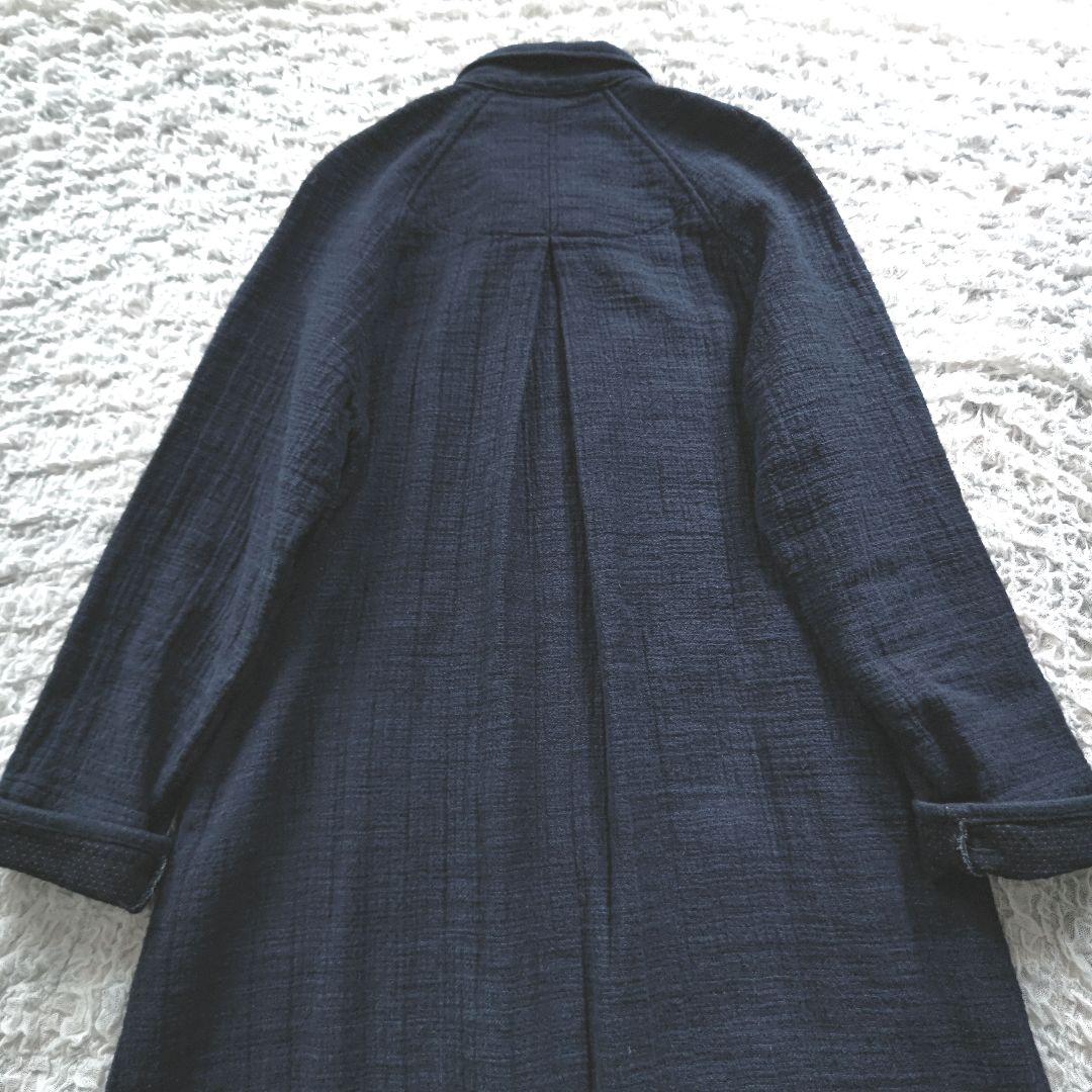 ✨美品✨Blue Trick　日本製　インディゴ　ショップコート　M