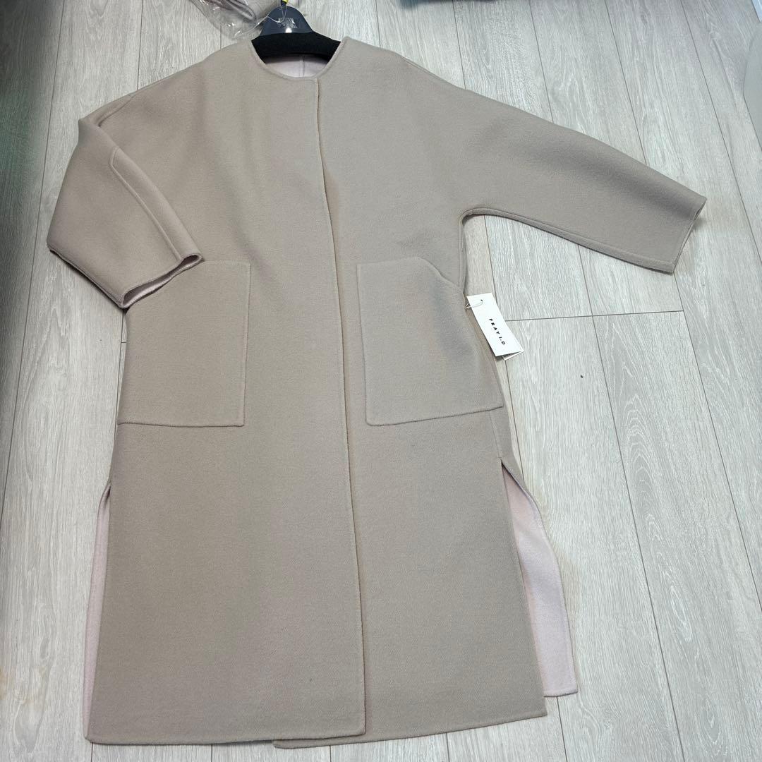 【未使用、タグ付き】FRAIＩ.Dのベージュ⭐︎ノーカラーコート