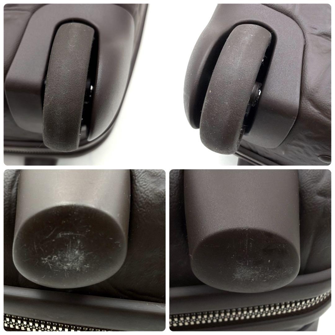 サムソナイト ×アレクサンダーマックイーン クロコデザイン キャリーケース 茶