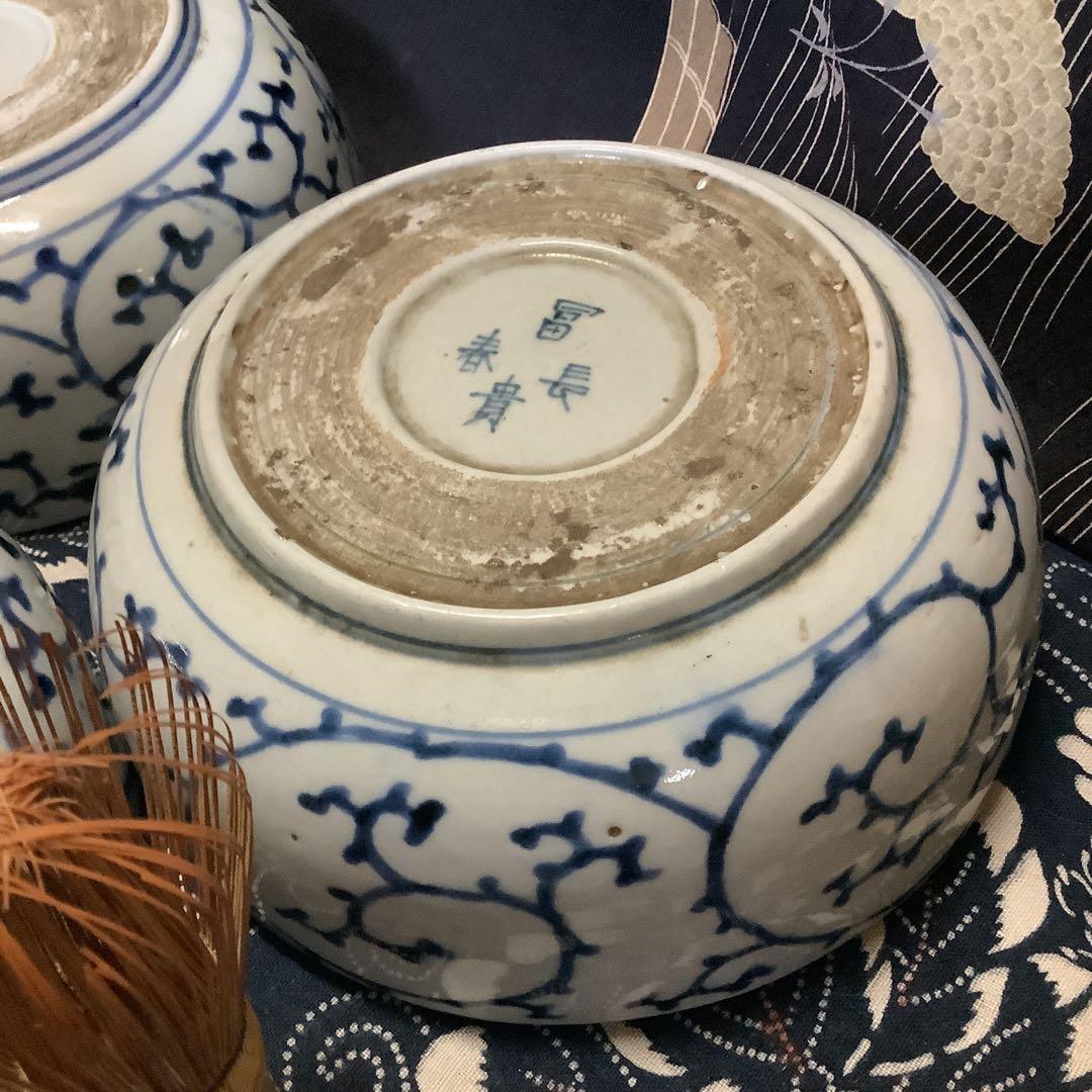 古伊万里　蛸唐草　富貴長春　大膾皿　江戸　6客　李朝・大聖寺・輪島塗・九谷焼好き