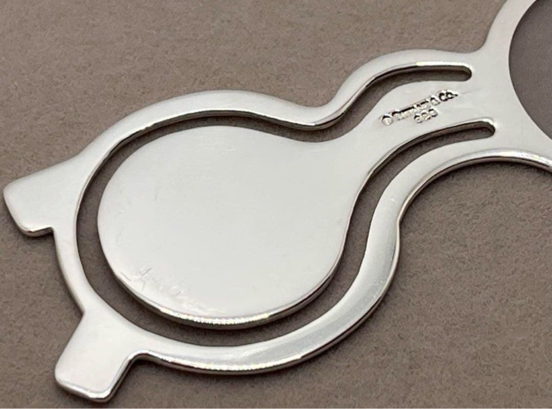 c097 希少　ティファニー　ブックマーク　マネークリップ　眼鏡　シルバー925