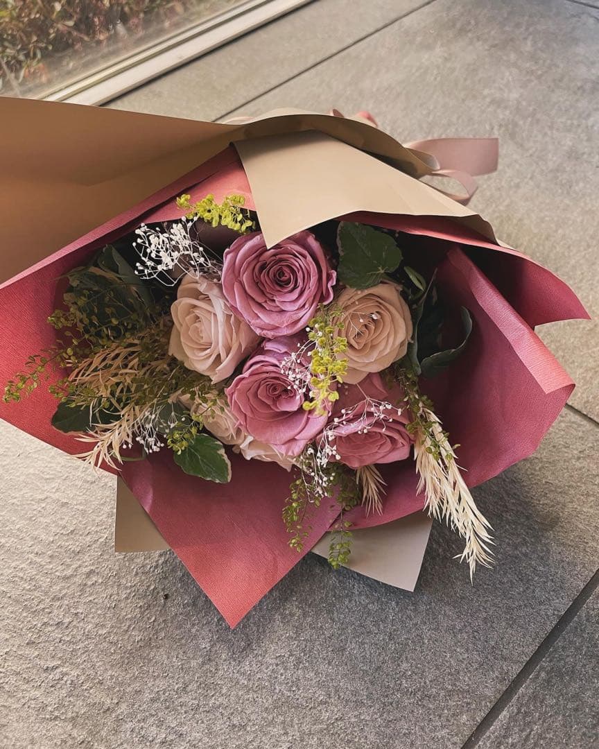 プリザーブドフラワーの花束