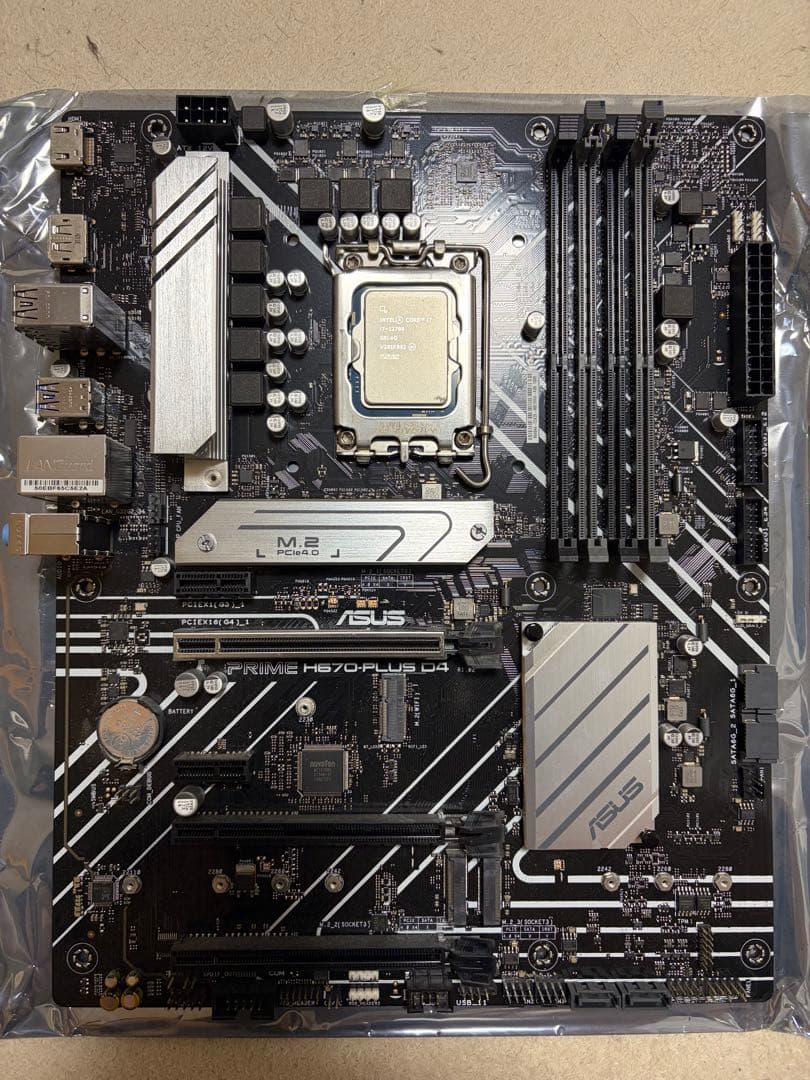 マザーボード PRIME H670-PLUS D4 + intel Core i7-12700