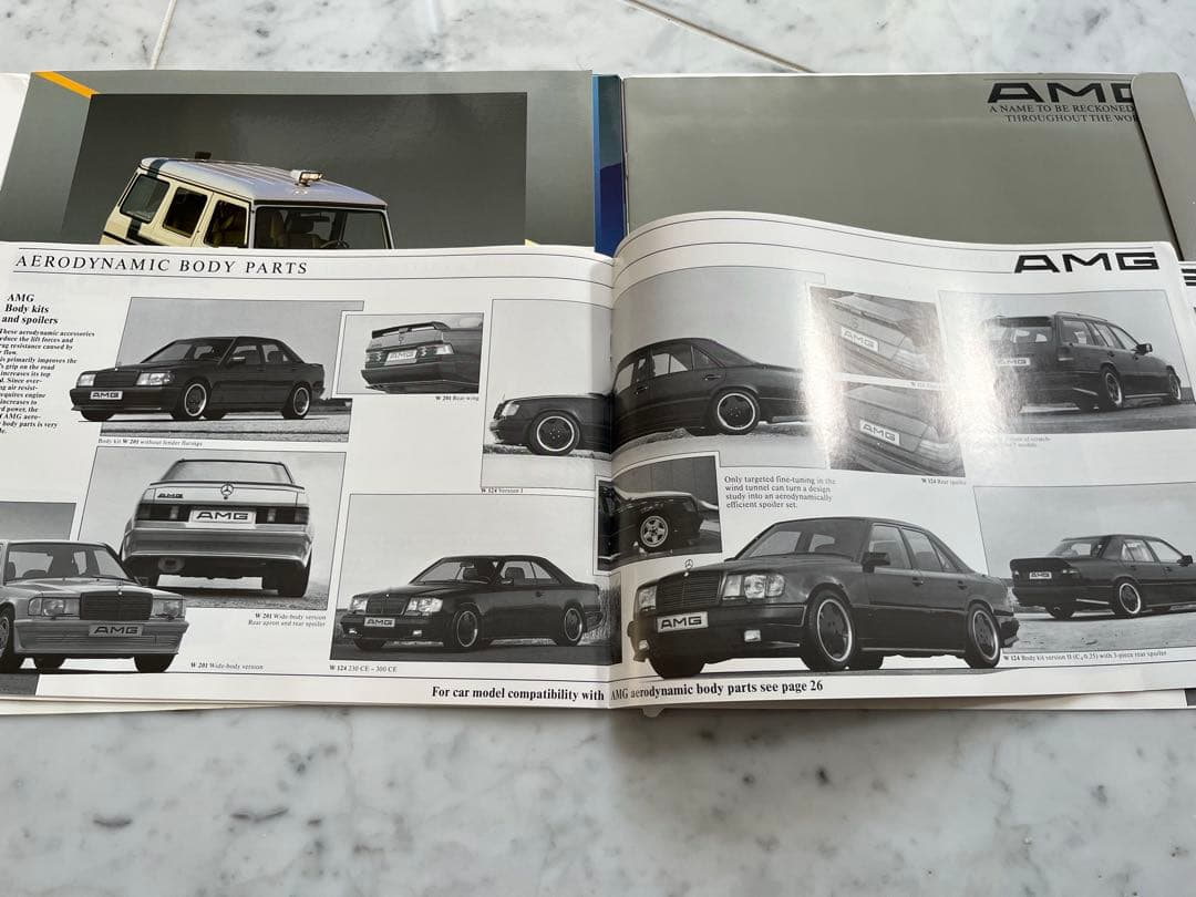【ヴィンテージ】AMGメルセデス　旧車テクニカル カタログ