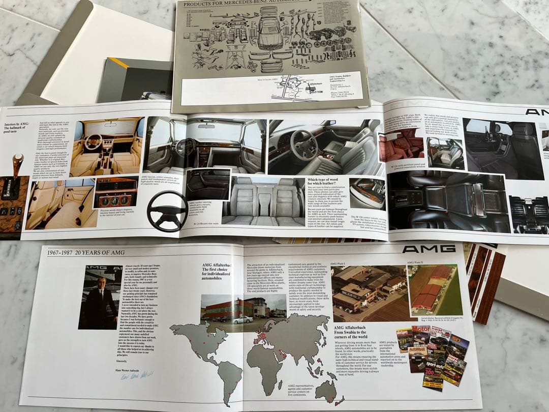 【ヴィンテージ】AMGメルセデス　旧車テクニカル カタログ