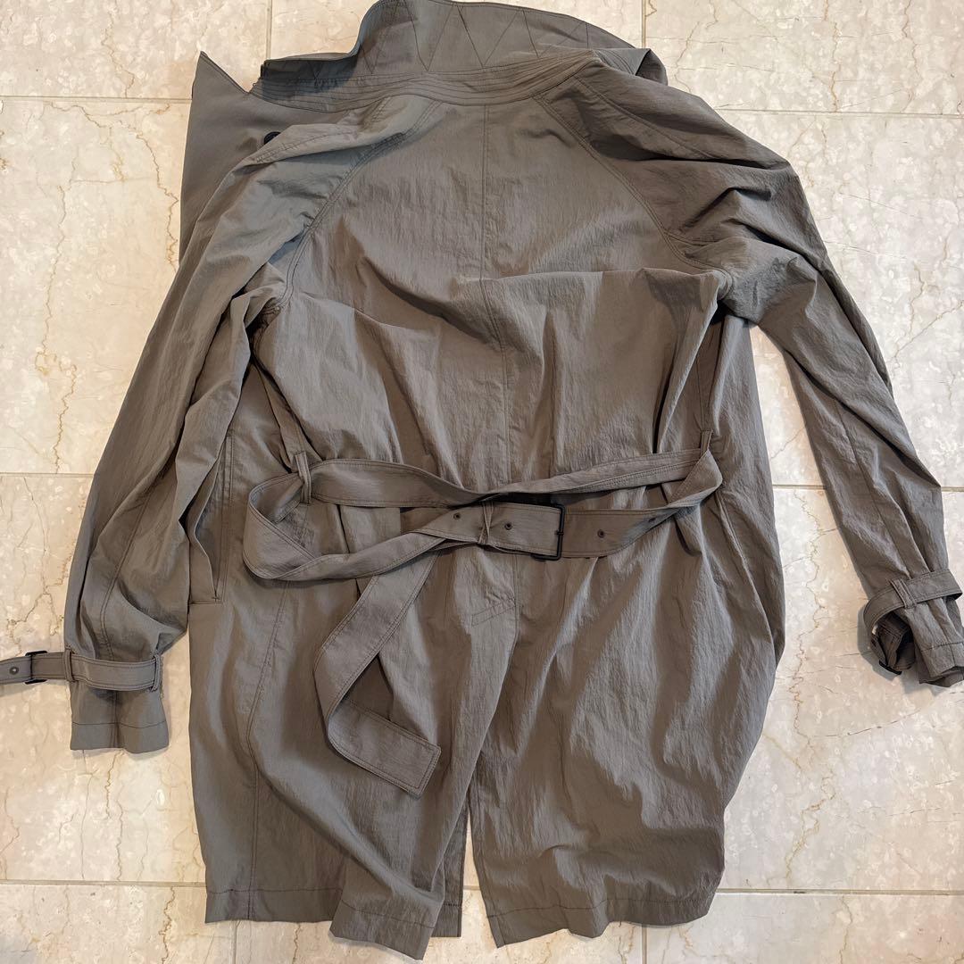 AOURE グレー トレンチコート