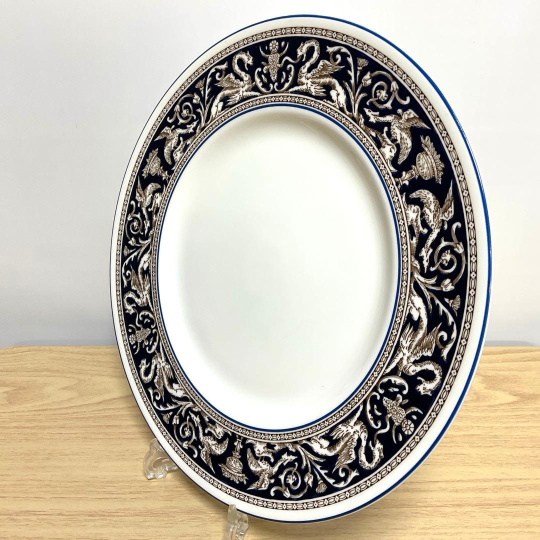 ウェッジウッド フロレンティーン　コバルト　27cmディナープレート　2枚組