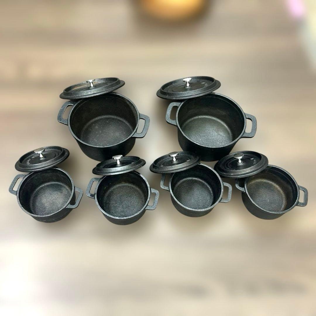 CAPTAIN STAG キャプテンスタッグ ココット鍋 6個セット