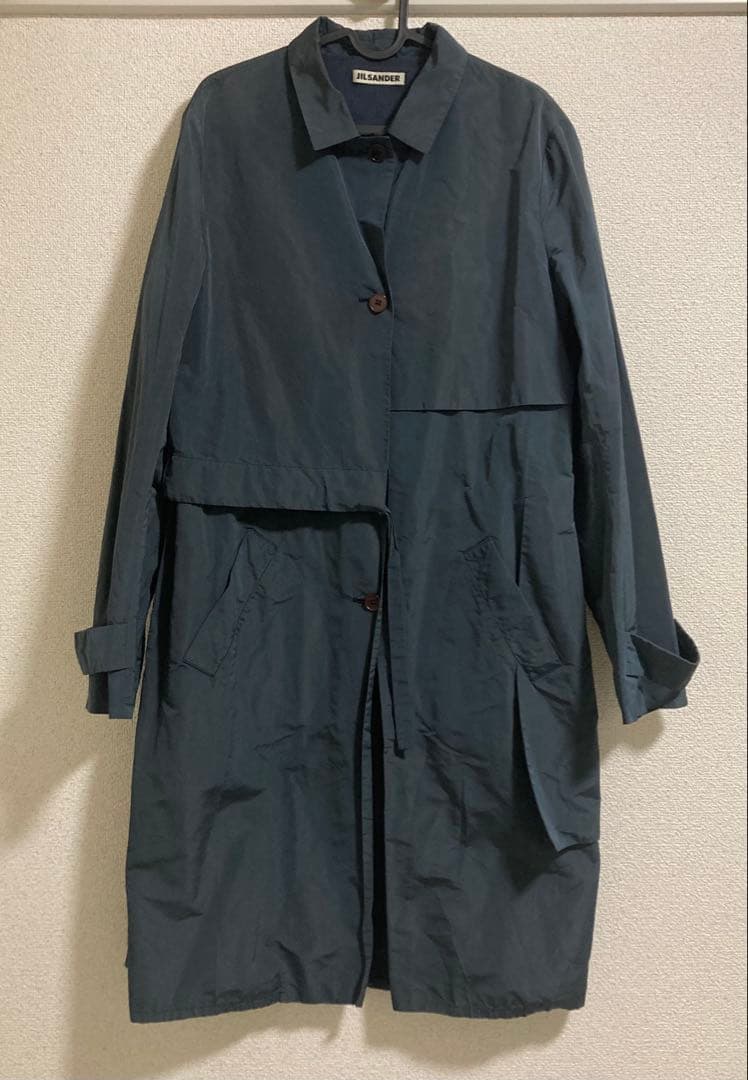 JIL SANDER ジルサンダー ロングコートネイビー 40 イタリア製