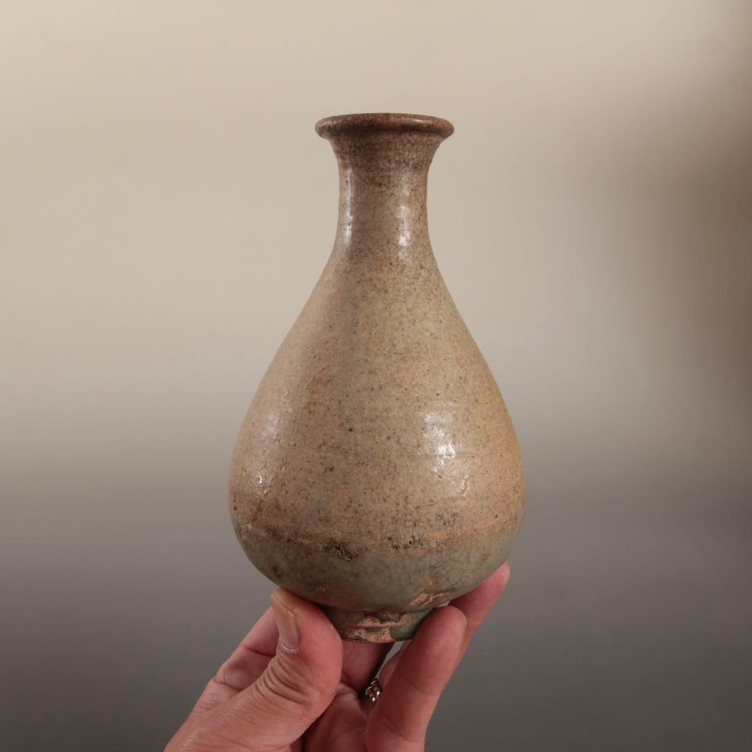 李朝 無地刷毛目 井戸手 徳利 酒器 古美術 古道具 アンティーク 朝鮮美術