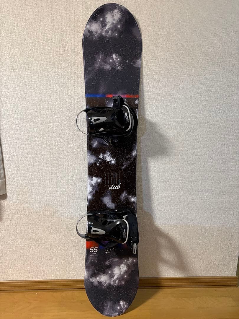 【3点セット】dub スノーボード、ビンディング、バッグのセット