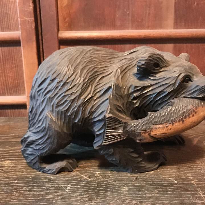 北海道 木彫り 熊の置物