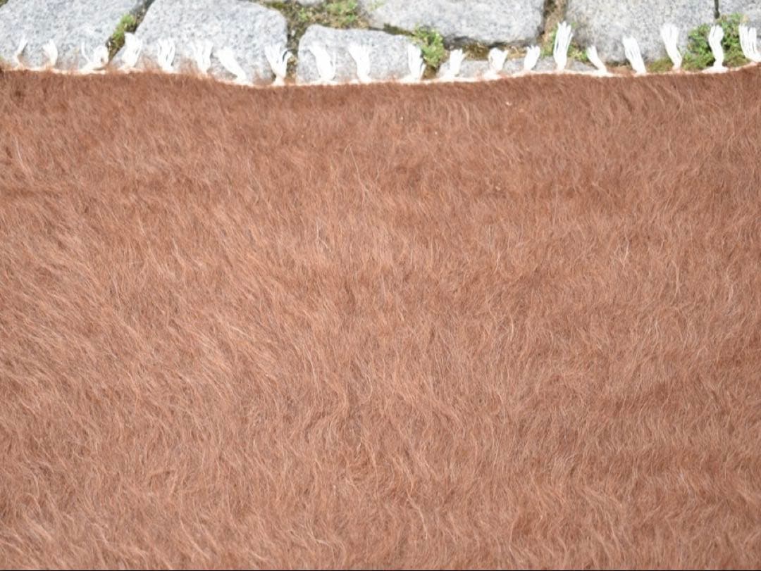 トルコ直輸入　ヴィンテージ　バッターニエ　ネーム入　大判　ラグ　カバー