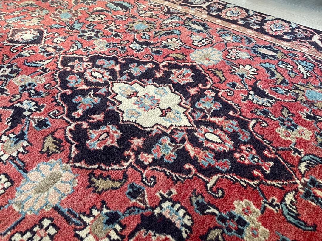 手織りペルシャ絨毯(カシャーン産)トライバルラグトルコラグキリム