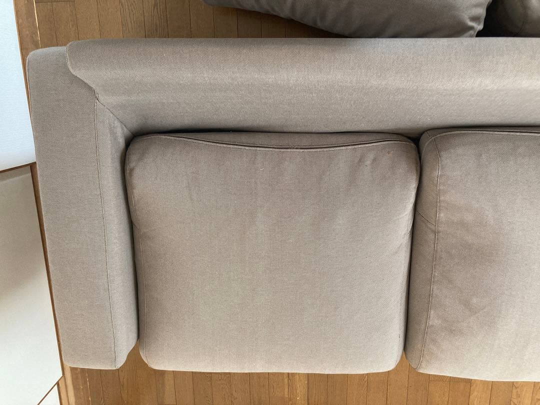 送料込み 無印良品 ソファ 2.5シーター ベージュ グレー