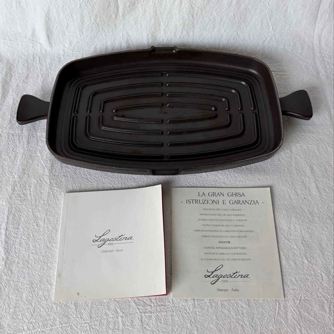 LAGOSTINA 鋳鉄グリルパン 長方形