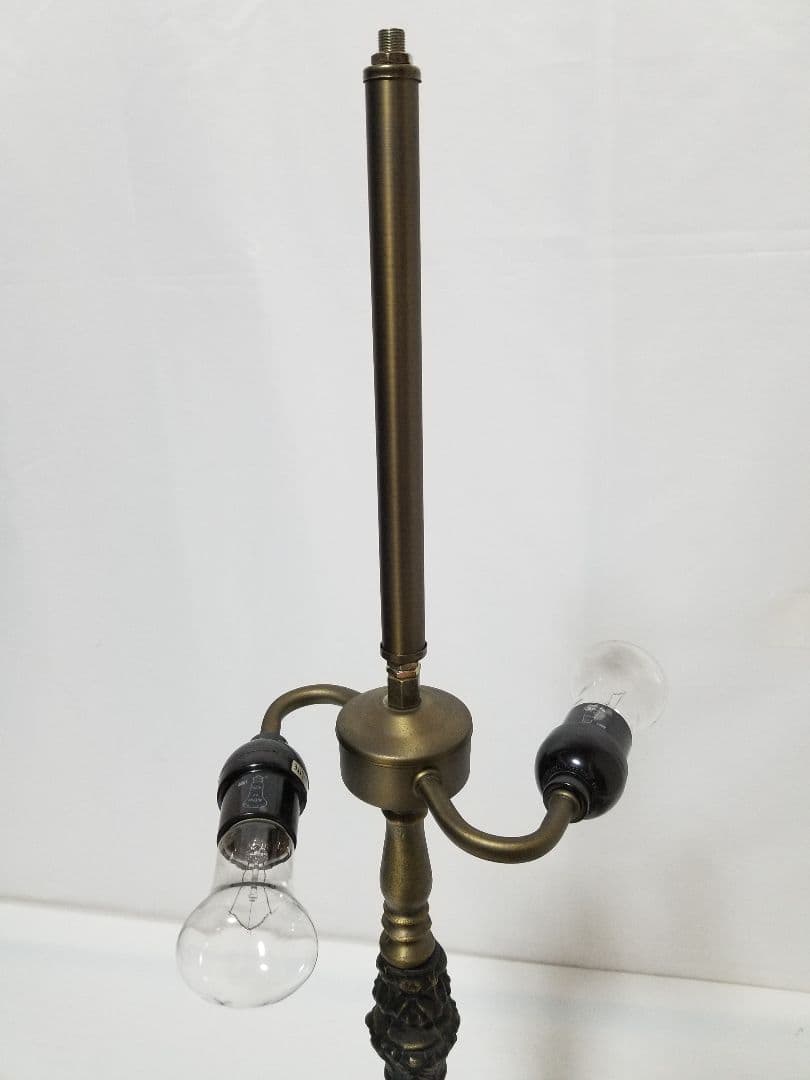 ステンドグラスランプ　花　フラワー　大型　モザイクガラス　2灯