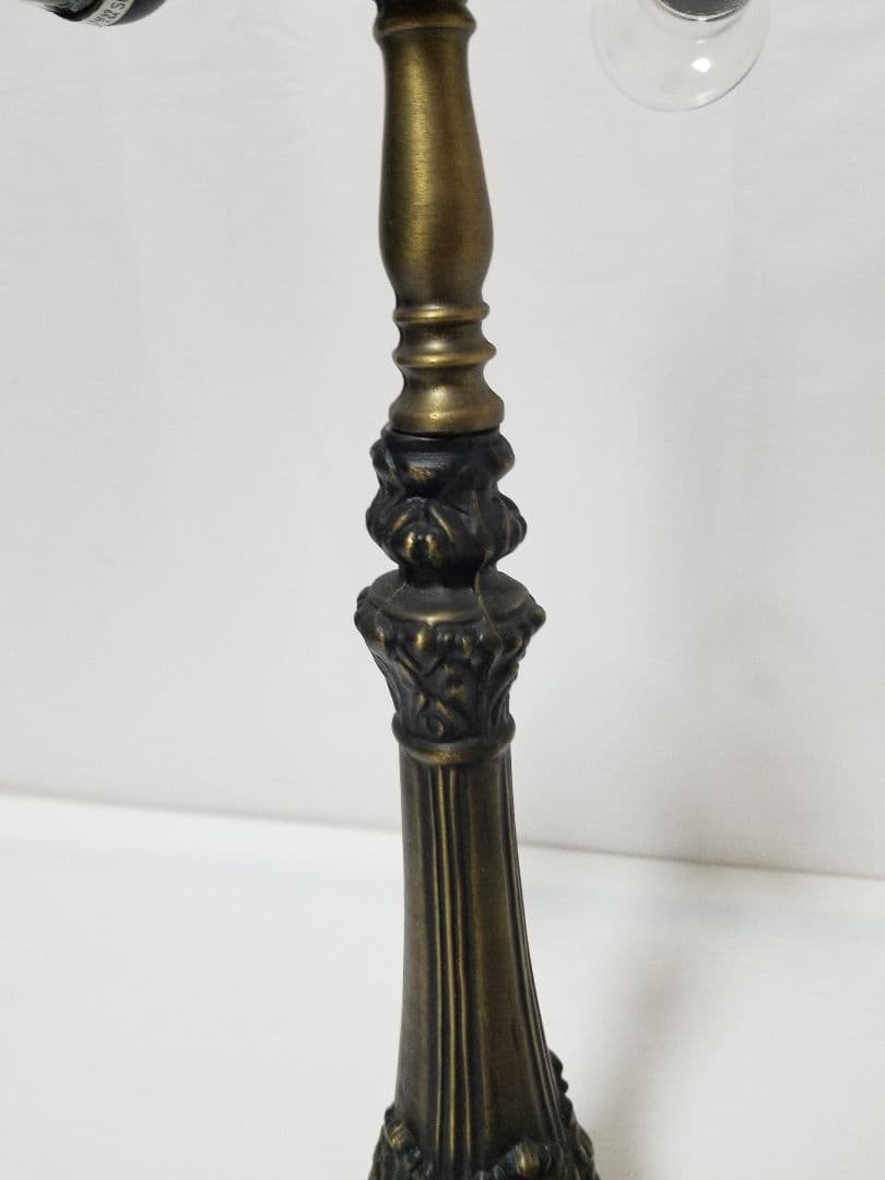 ステンドグラスランプ　花　フラワー　大型　モザイクガラス　2灯