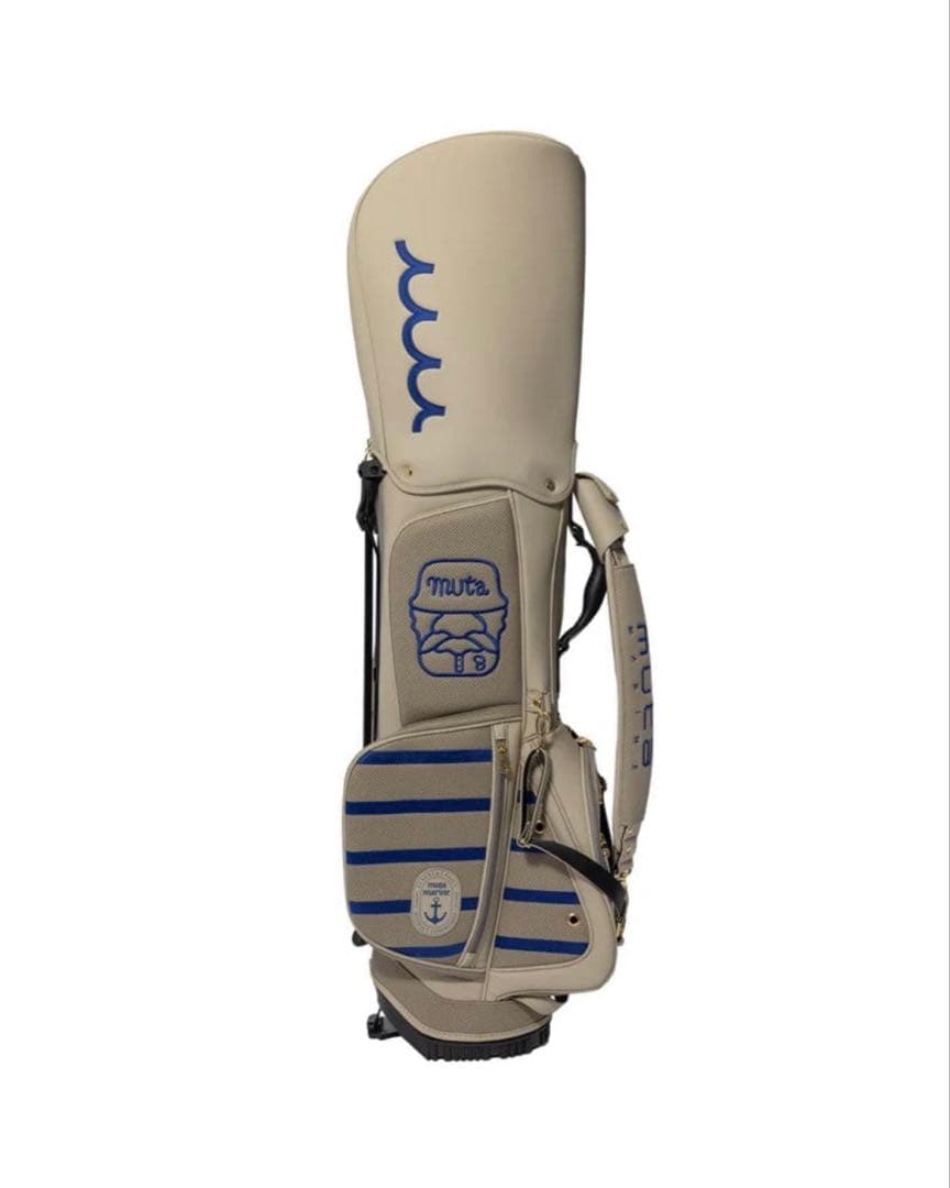 muta ムータ ゴルフキャディバッグ ベージュ ヘッドカバー5点セット