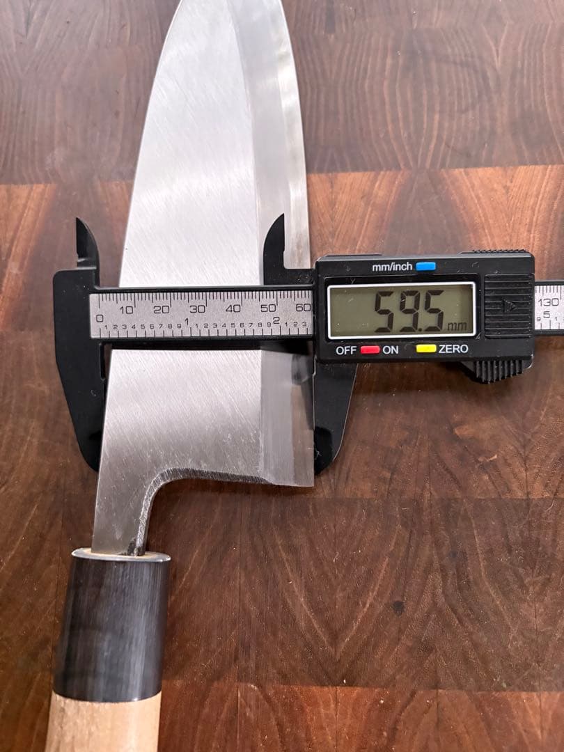 堺打刃物　青鋼　7寸　出刃包丁　210mm 手打ち　本霞　包丁　和包丁　水牛柄