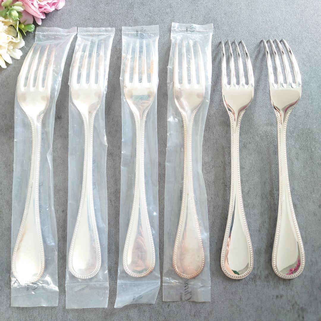 美品 クリストフル パール テーブルフォーク 未開封含む 6点