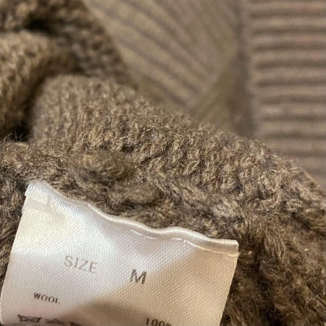 【 GALERIE VIE 】 ギャルリーヴィー タートル ニット ブラウンM