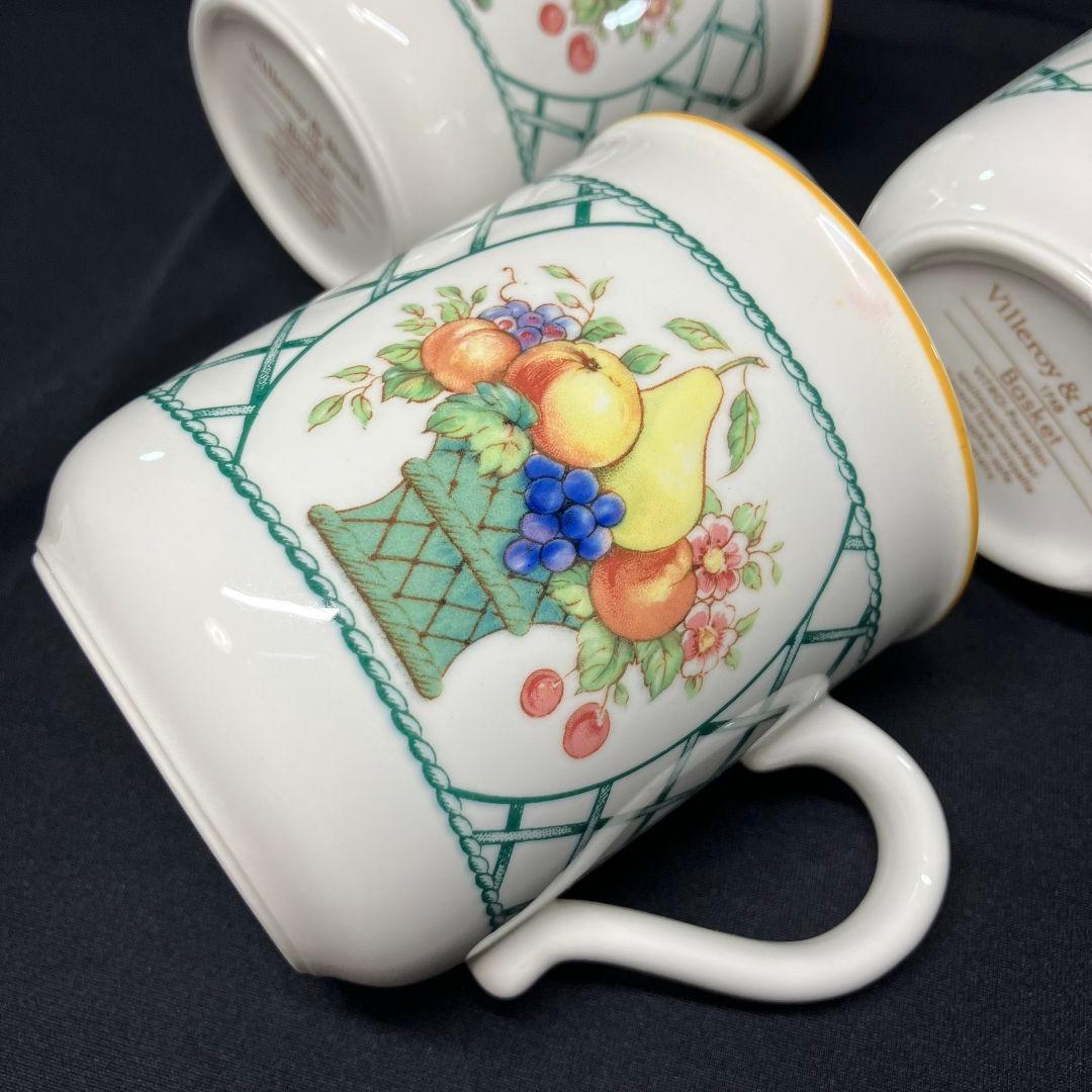 ビレロイ ボッホ バスケット マグカップ 3 中皿 2 小皿 5 10客セット