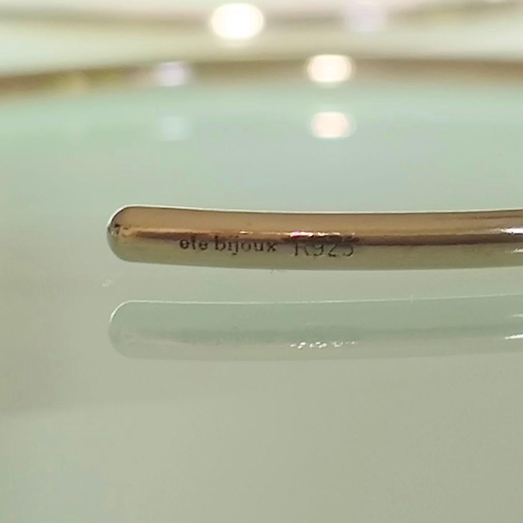 ete bijoux　K18 SV925　ロウブラウン　リグロウ　フープ　ピアス