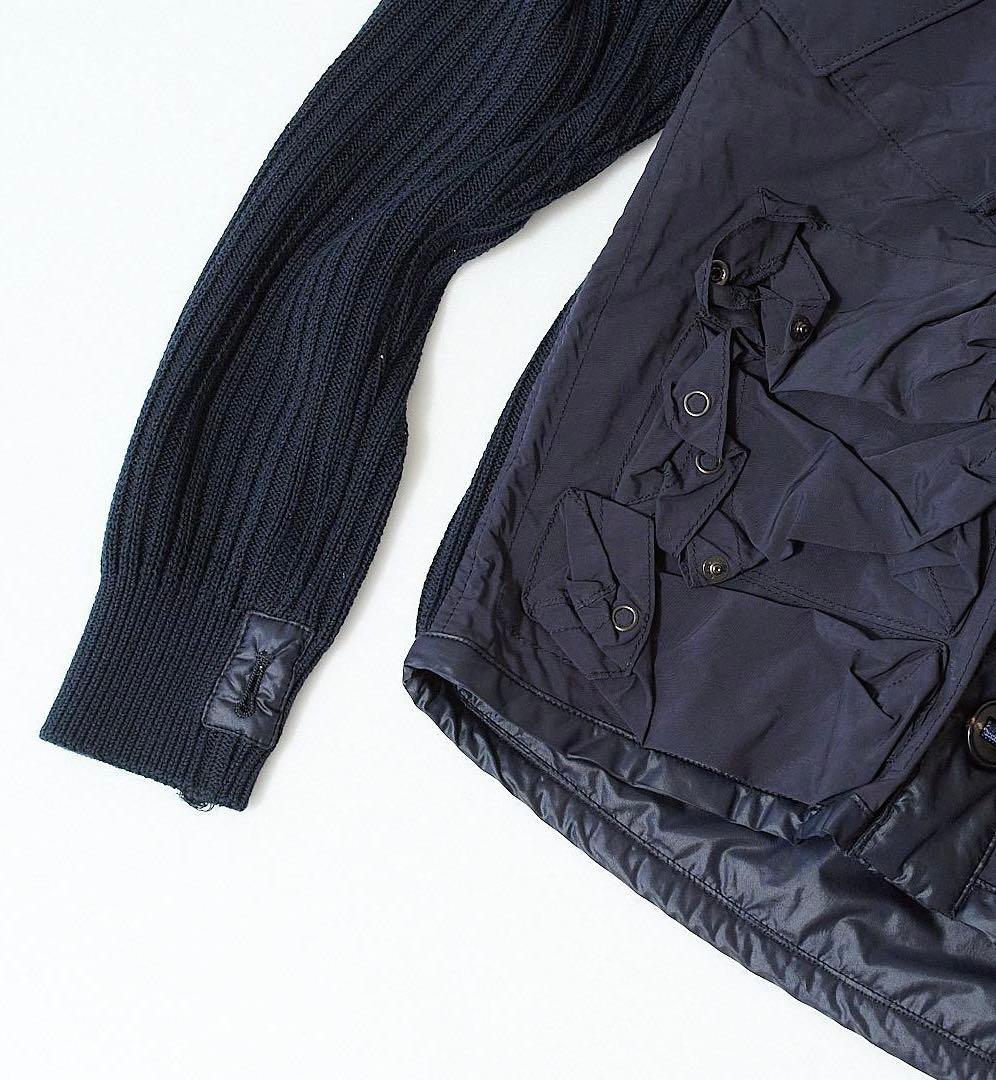 ユナイテッドアローズ×ニックウースター 異素材ミリタリーカーディガン