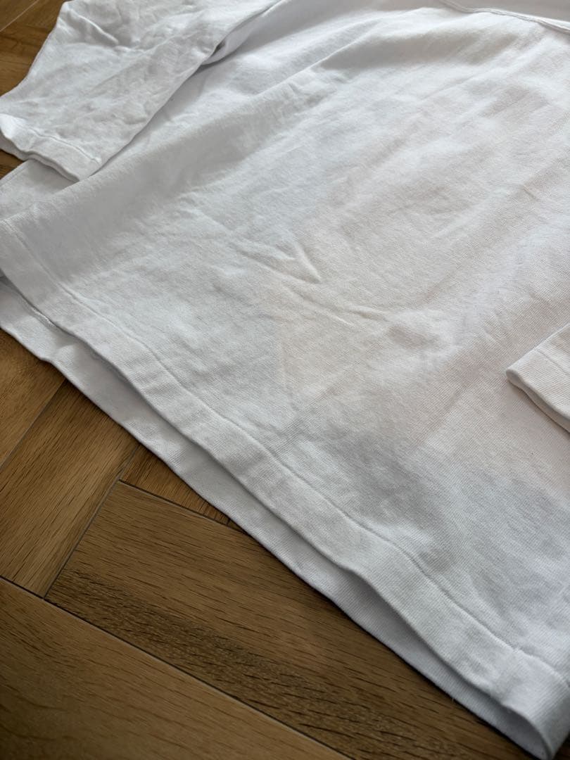 試着のみ　美品　22ss COMOLIコモリ　フットボールt ホワイト　サイズ2