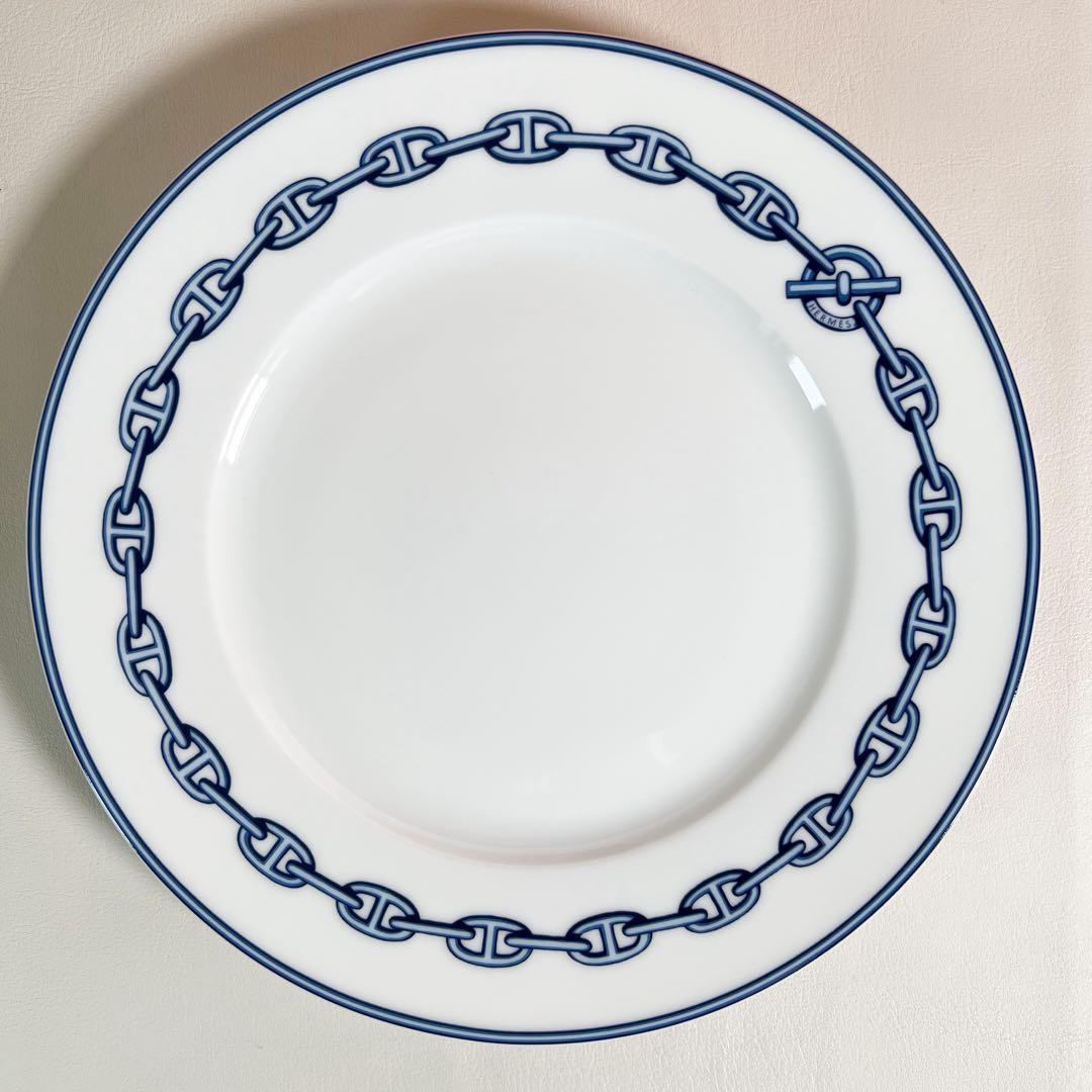 HERMÈS エルメス シェーヌダンクル ブルー 約22cm 箱付き 廃盤 希少