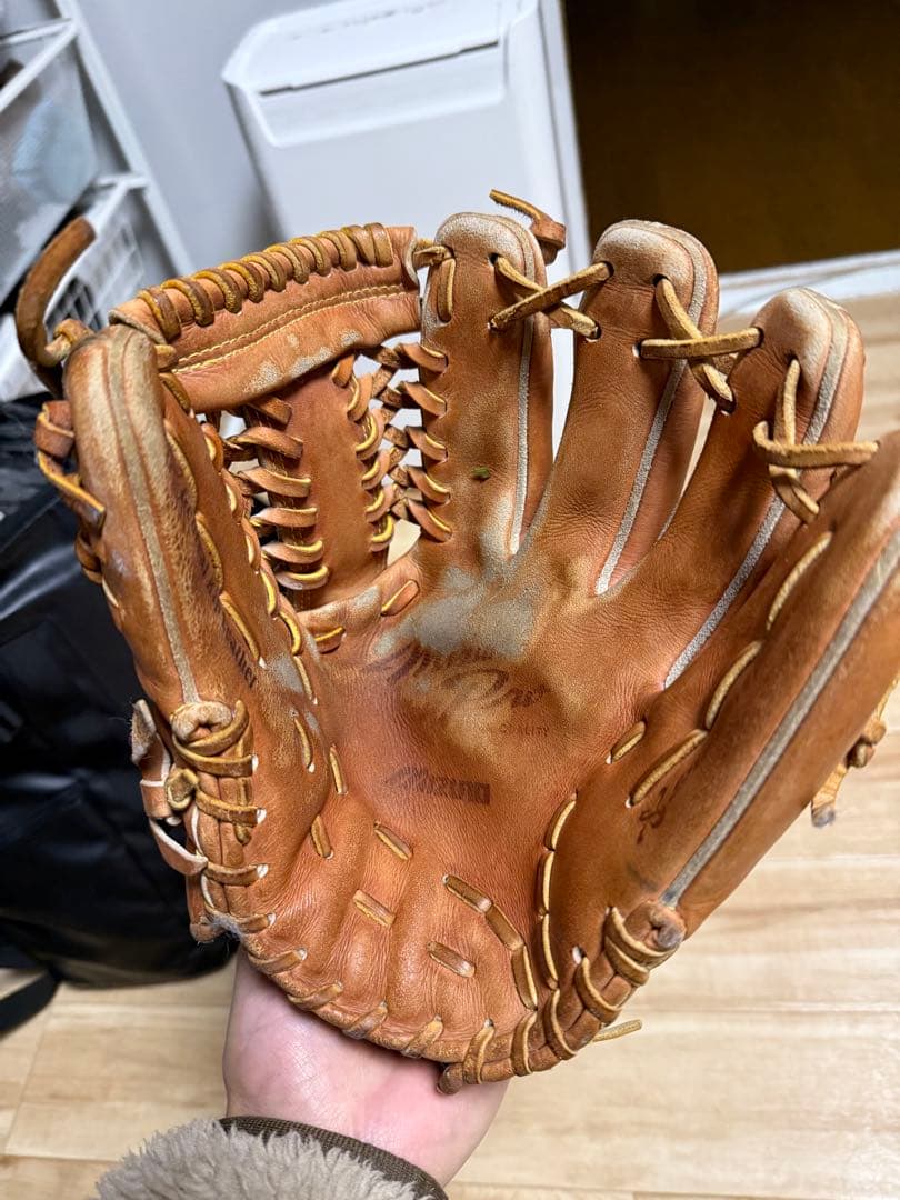 (にしゃん)ミズノ 硬式グローブ ブラウン