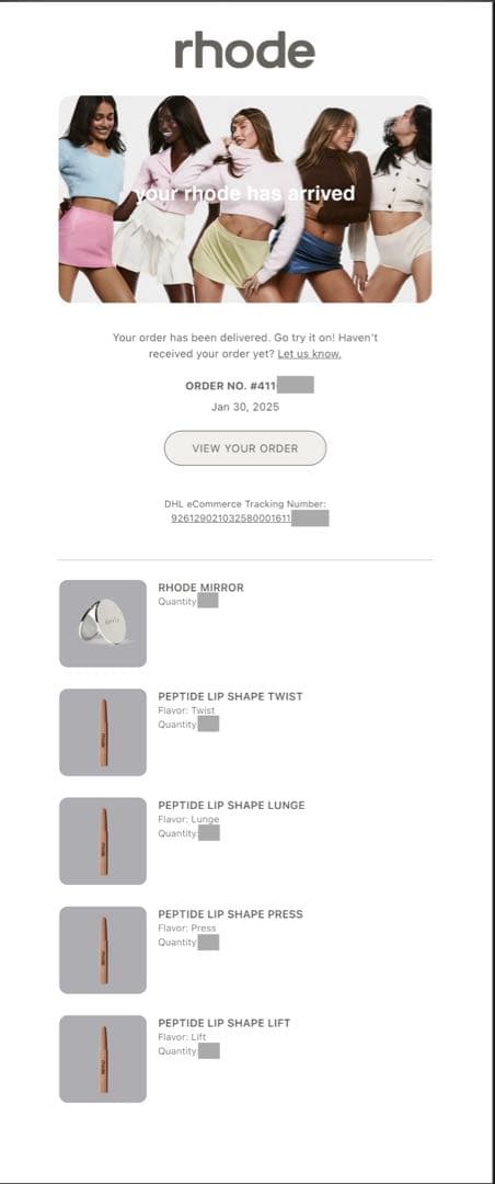 RHODEヘイリー LEAN リップ シェイプ ミラー セット