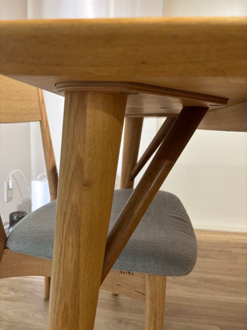 日進木工 オーク材 White wood ダイニングテーブル