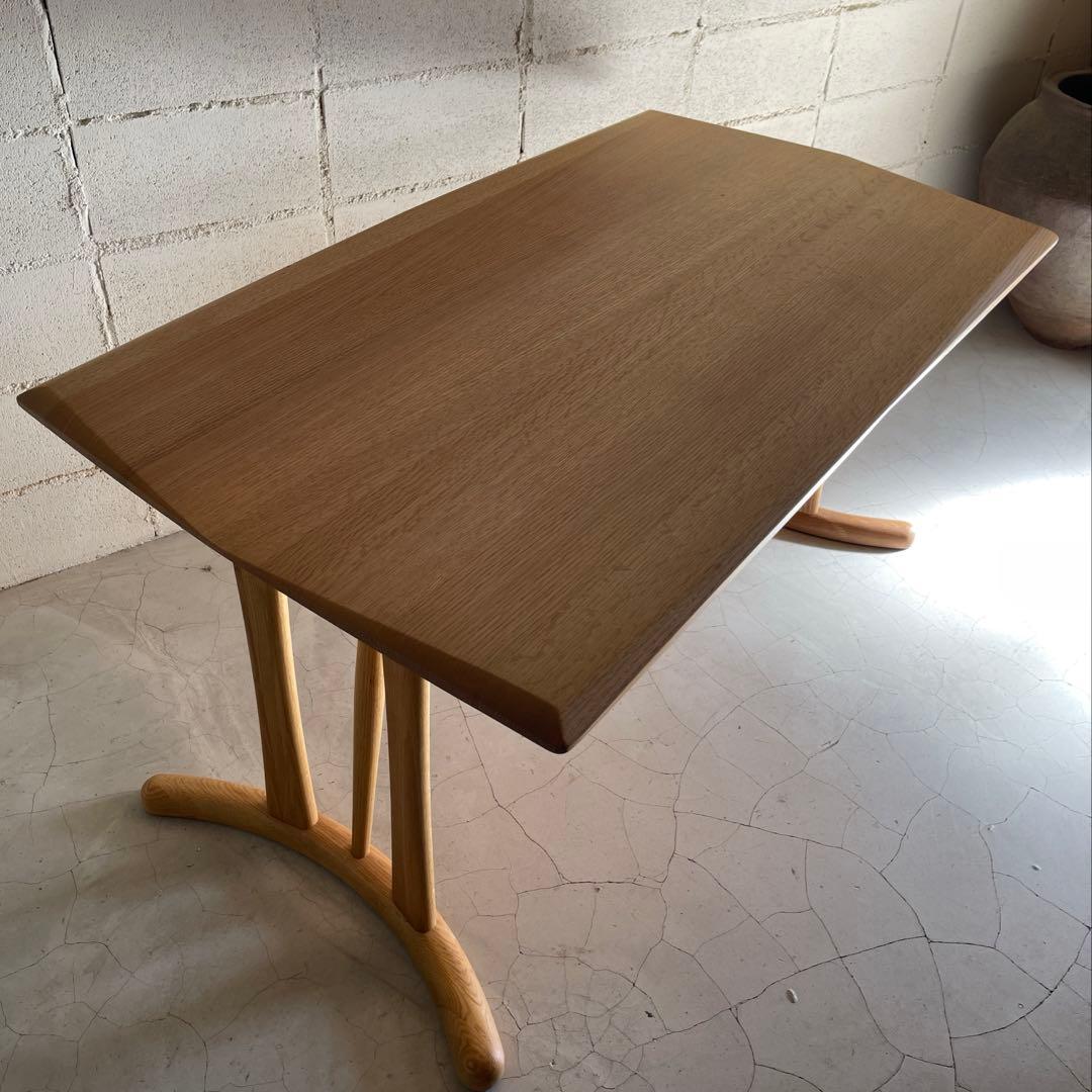 筑波産商　ボーゲン　ダイニングテーブル　オーク無垢材　¥99,800