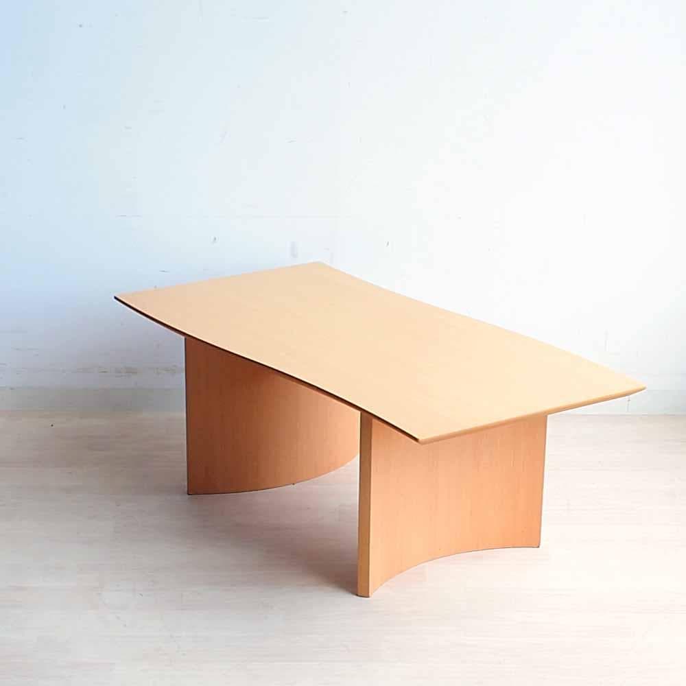 90's なみなみデザインのコーヒーテーブル リビング 国産 ZR24182