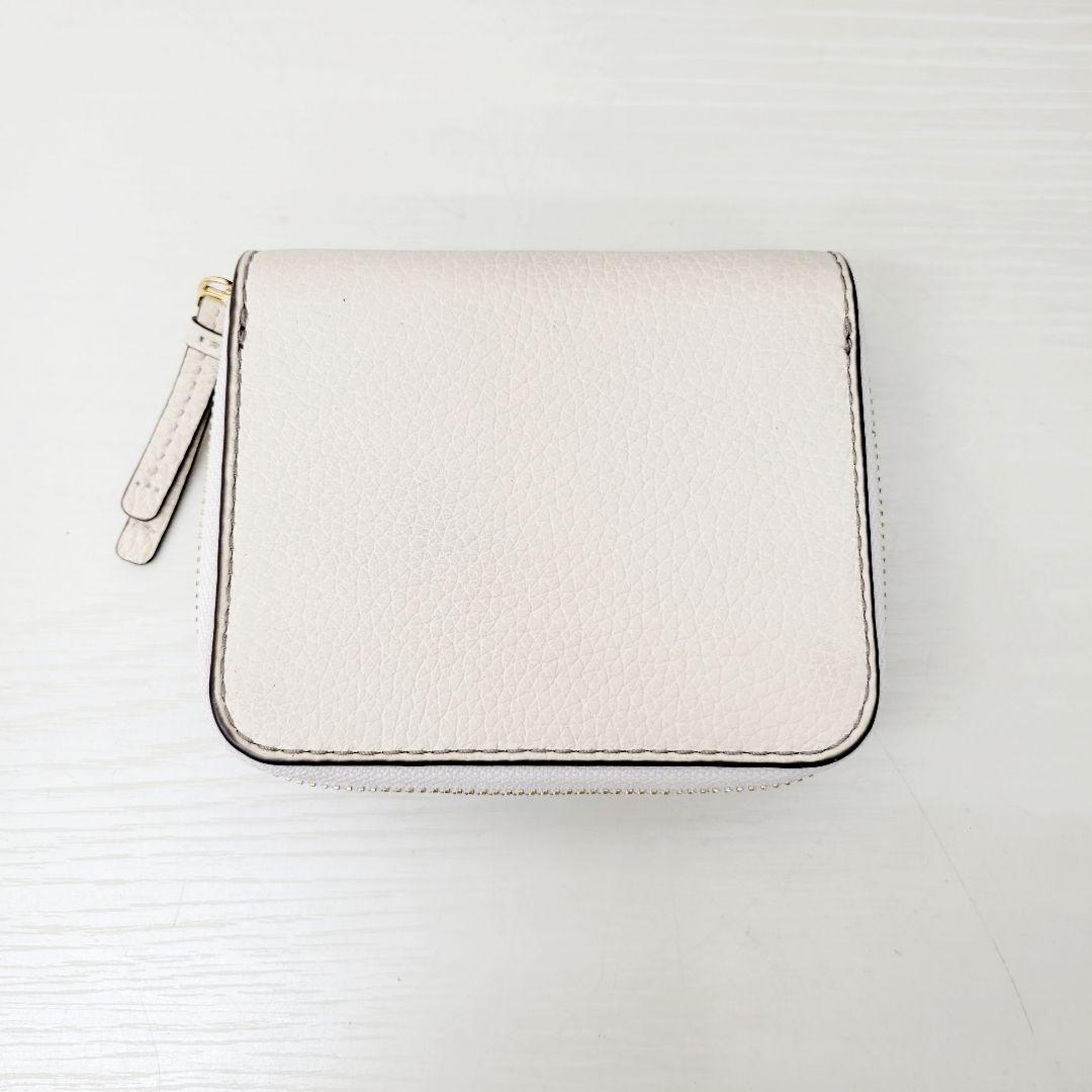 TORY BURCH トリーバーチ ホワイトレザー 二つ折り財布 146463