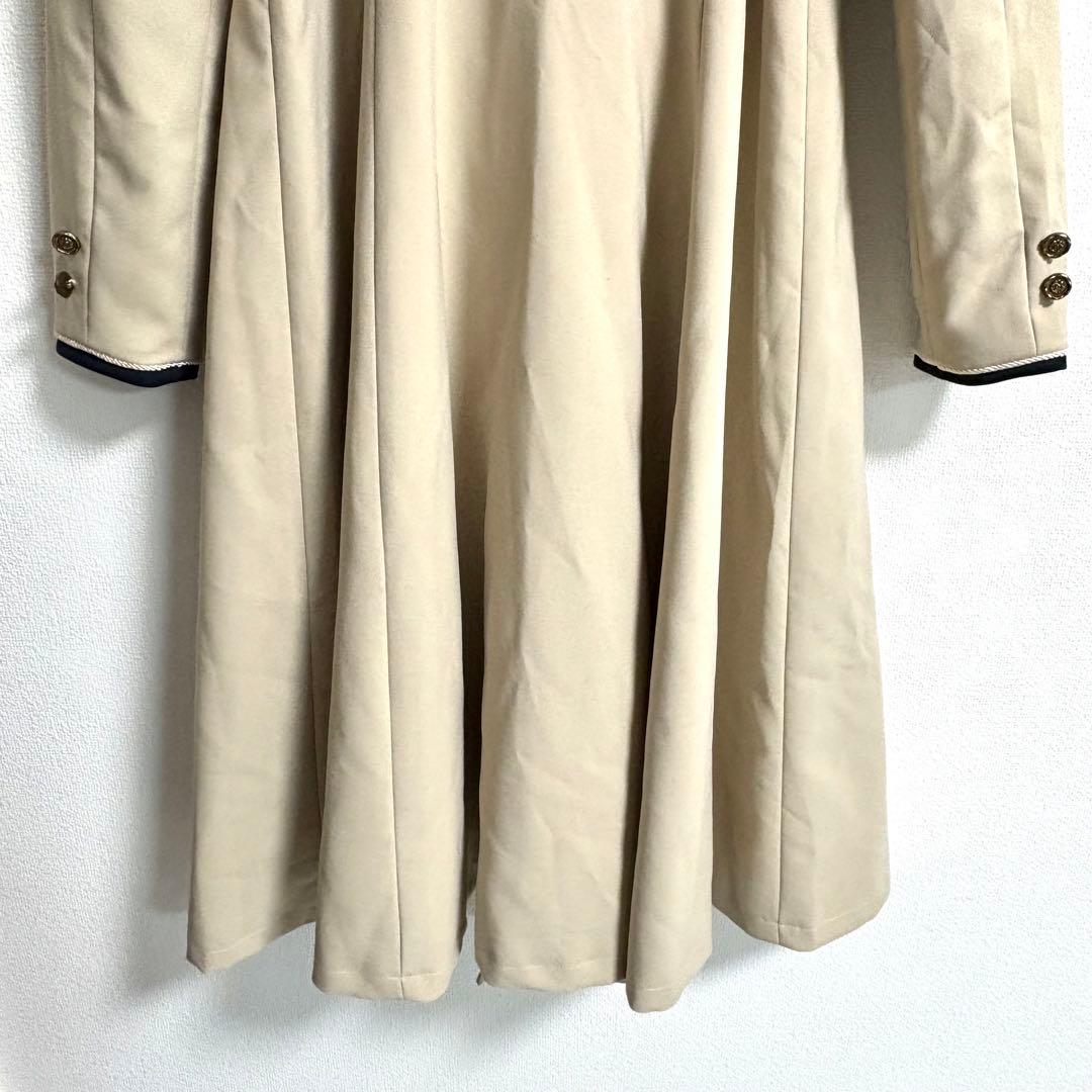 Fi.n.t ✨シーリング釦バイカラーコート　ワンピース　アイボリー